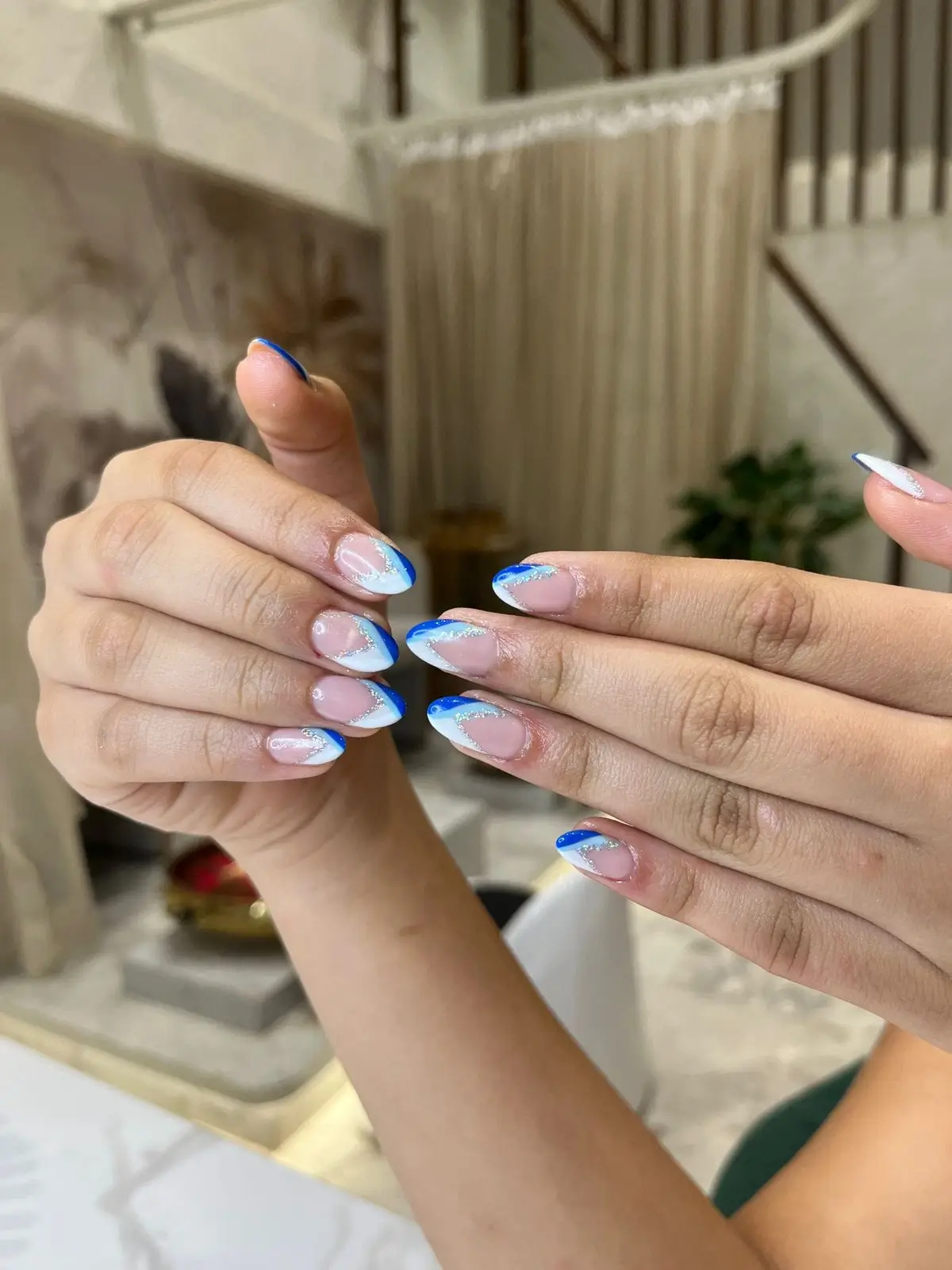 Gel Polish with French Nail Art