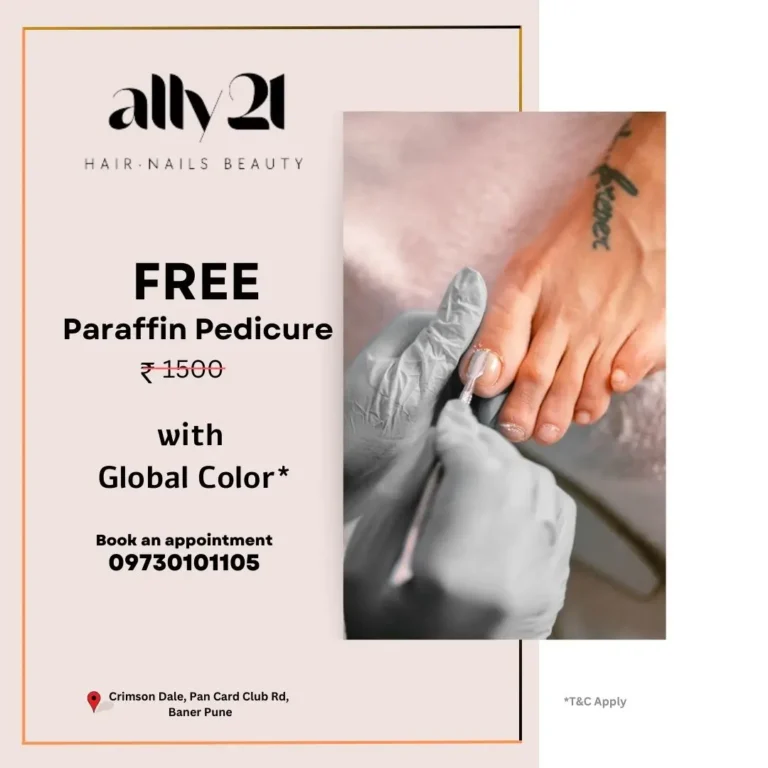 Free pedicure on Global color Offer