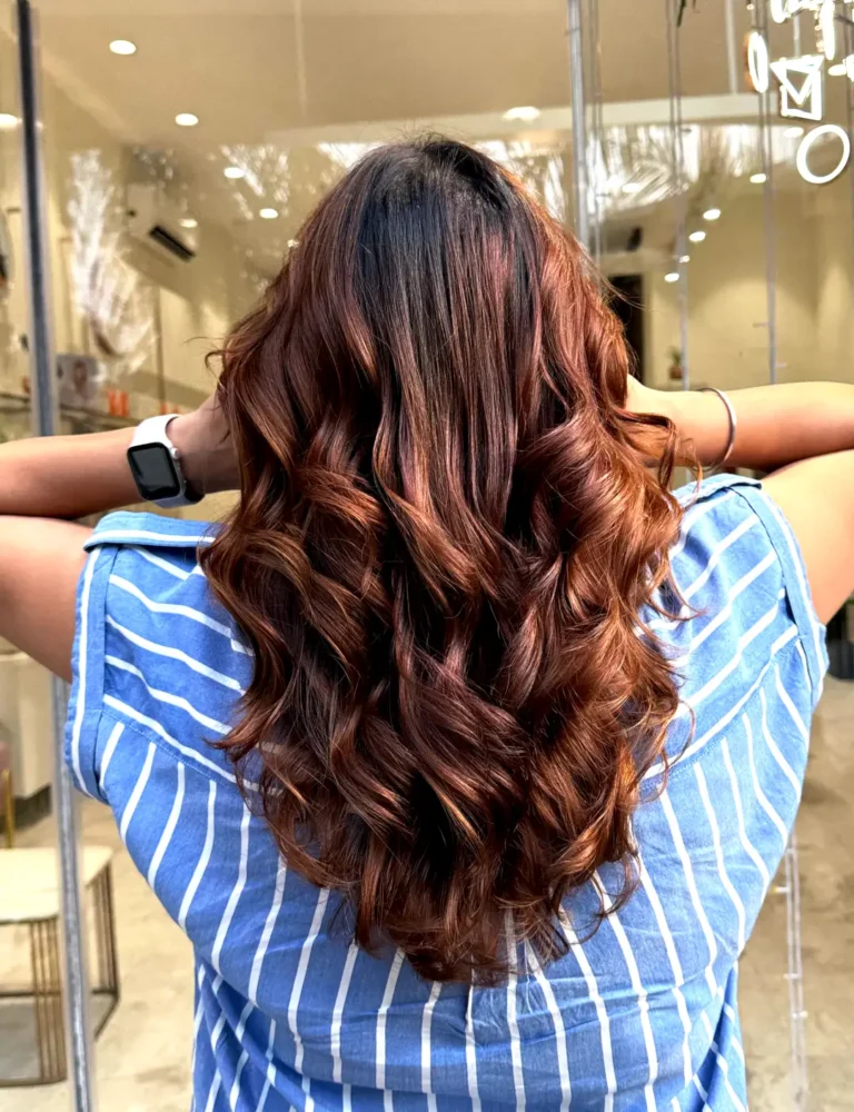 Image of French Balayage Hair Color on Women